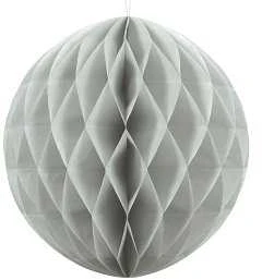 Party Deco Korėtas apvalus papuošimas 40cm 1 vnt pilkas