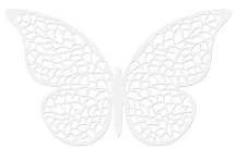 Party Deco Popierinė dekoracija "Drugelis" 4*6,5cm 10 vnt