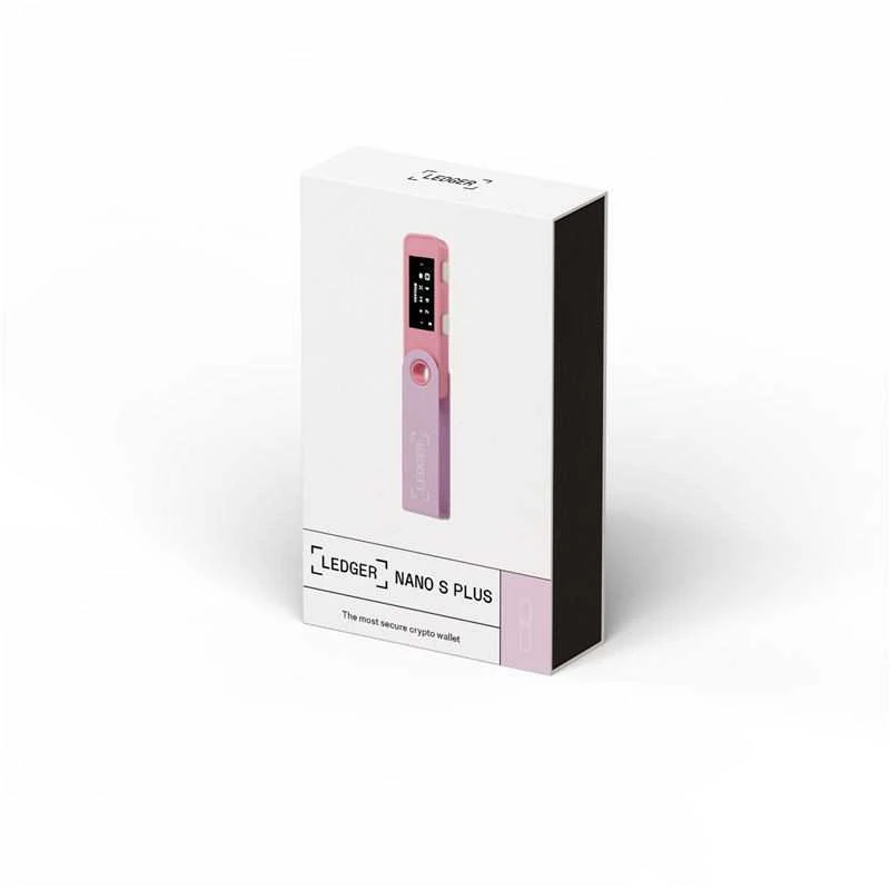 Aparatinė piniginė kriptovaliutoms Ledger Nano S Plus Pastel Rožinė