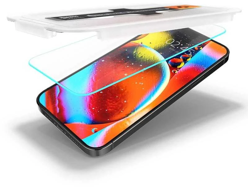 Apsauginis stiklas Spigen GLAS.TR „EZ FIT” 2-pack Apple iPhone 13 Pro Max Privacy