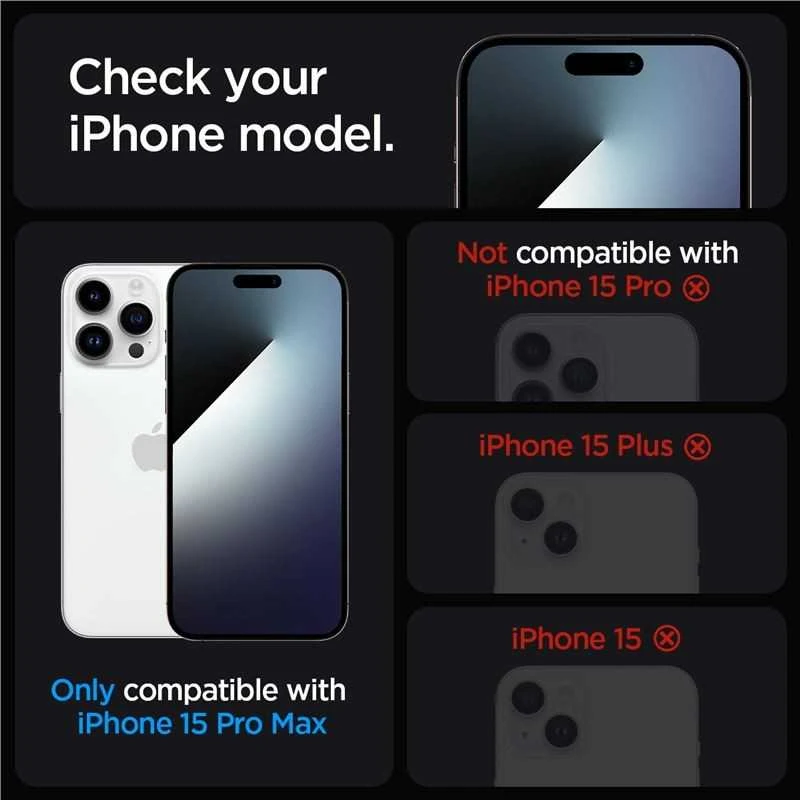 Apsauginis stiklas Spigen stiklas tR EZ Fit (Privacy) 2-pack, skaidrūs - iPhone 15 Pro Max