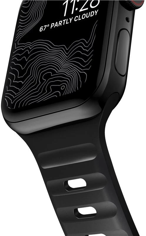 Apyrankė Nomad Sport Strap M/L, juodas - Apple Watch 49mm/46mm/45mm/44mm/42mm
