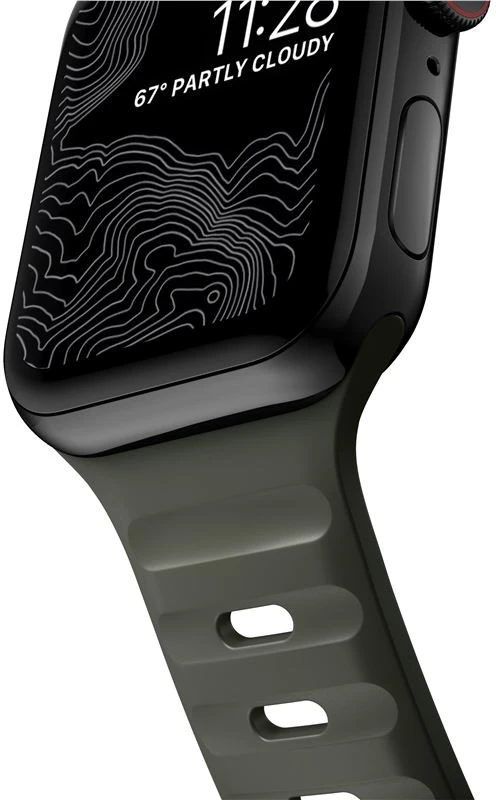 Apyrankė Nomad Sport Strap M/L, žalias - Apple Watch 49mm/46mm/45mm/44mm/42mm