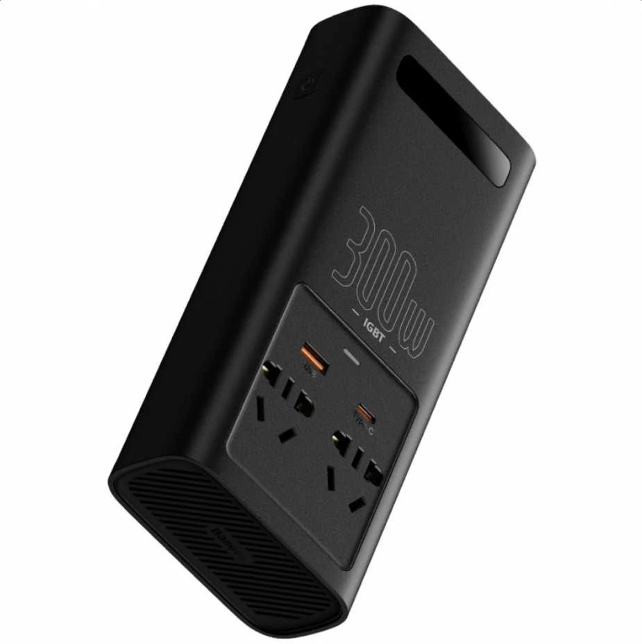 Power Inverteris Baseus 300W (220V CN/EU) - juodas