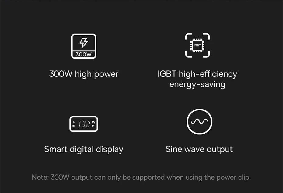Power Inverteris Baseus 300W (220V CN/EU) - juodas