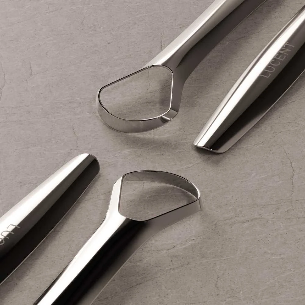 Be Lucent Beam Tongue Scraper, sidabro spalvos