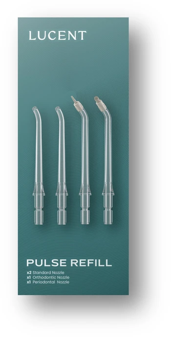 Be Lucent Pulse burnos irrigatorius, mėtinė žalia
