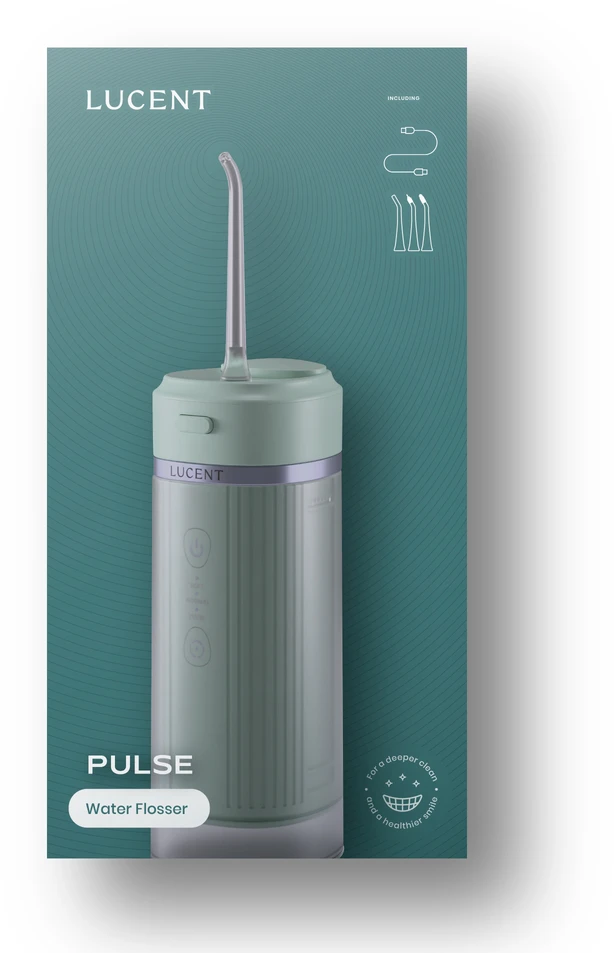 Be Lucent Pulse burnos irrigatorius, mėtinė žalia