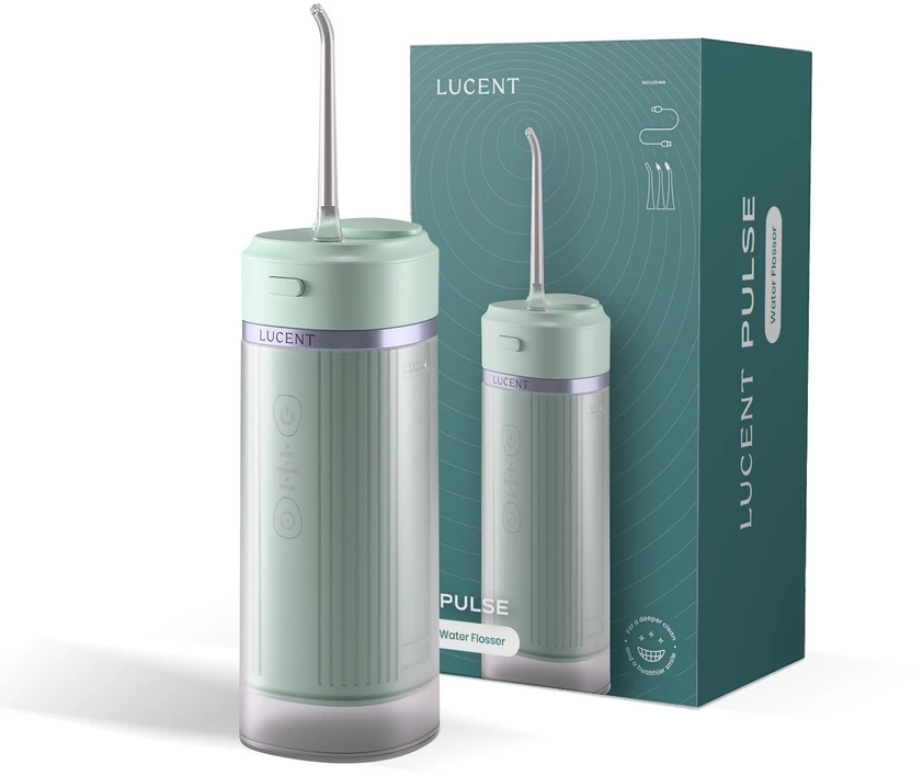Be Lucent Pulse burnos irrigatorius, mėtinė žalia