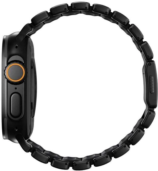 Apyrankė Nomad Stratos Band, juodas titanium, juodas FKM - AW 45/46/49mm