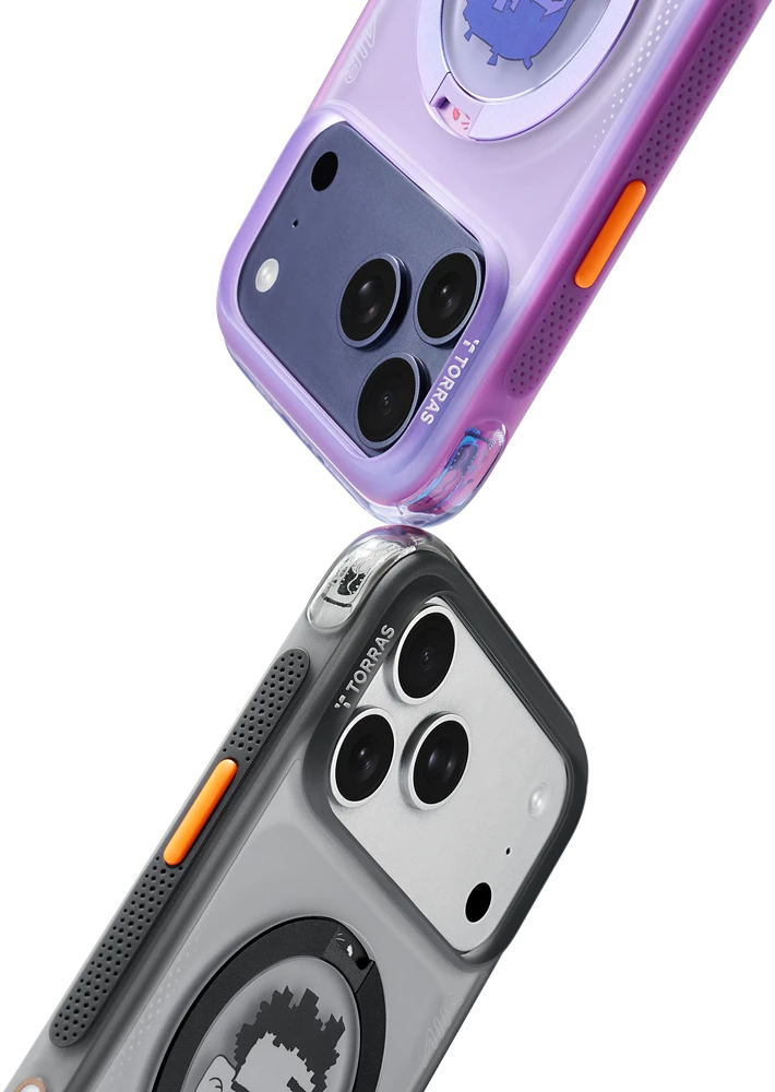 Dėklas Torras Ostand Q3 Air Gawx Limited, Neon night muse – iPhone 17 Pro Max