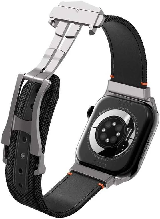 Spigen Klasikinis Fit dirželis, juodas - Apple Watch 49mm/46mm/45mm/44mm
