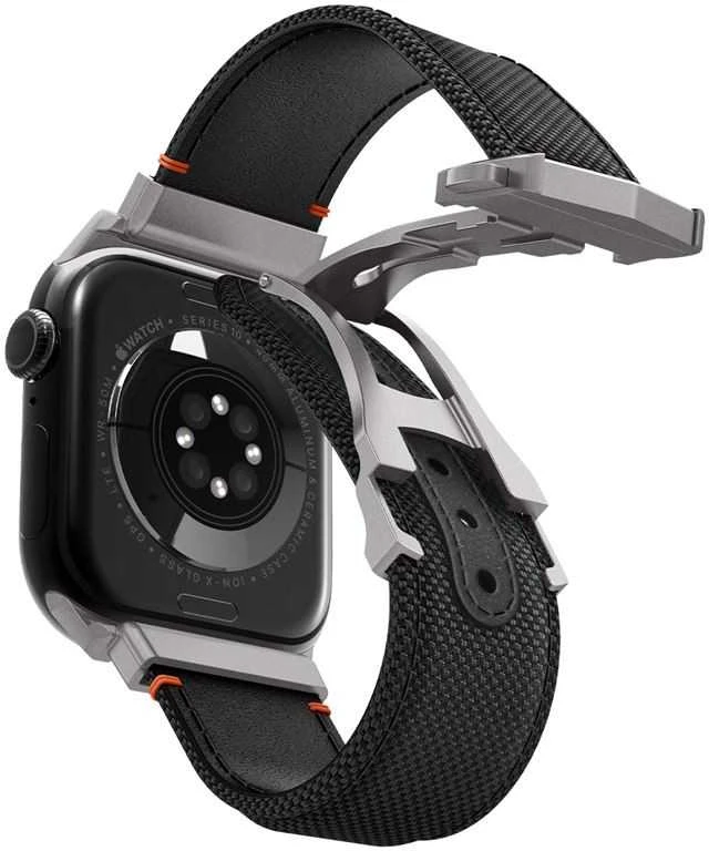 Spigen Klasikinis Fit dirželis, juodas - Apple Watch 49mm/46mm/45mm/44mm