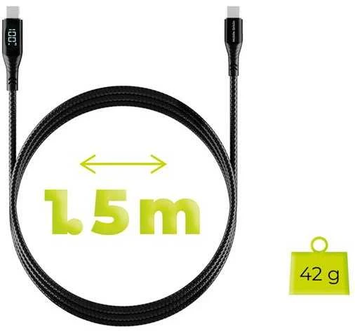 Mobile Origin 100W Ekrano USB-C į USB-C laidas 1,5m CB2