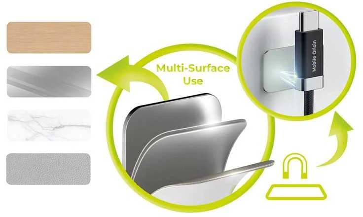 Mobile Origin 27 W magnetinis USB-C į USB-A 1,5 m CB6 maitinimo kabelis