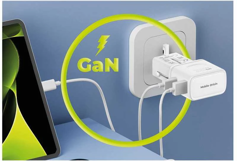 Įkroviklis Mobile Origin 35W Travel Adapteris, EU/US/UK/AU PW25, baltas
