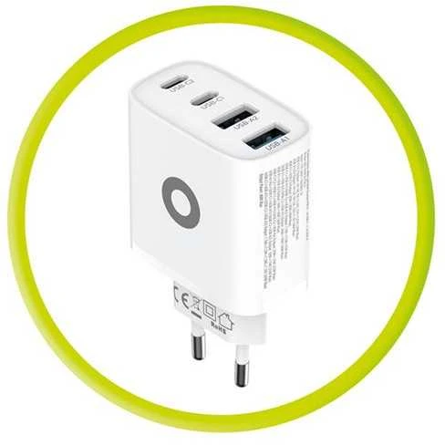 Įkroviklis Mobile Origin 40W GaN sieninis įkroviklis PW22 - 2x USB-C + 2x USB-A