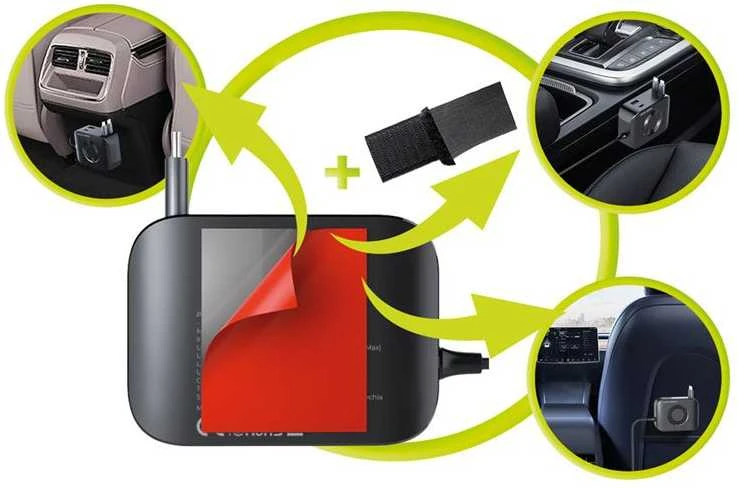 Įkroviklis Mobile Origin 75W 5in1 automobilinis įkroviklis CA23 - 2x USB-C + USB-A prievadai, 2x USB-C laidai