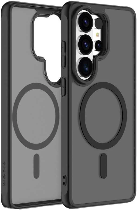 Dėklas Cases And Covers Alza Mobile Origin Easy Case, MagSafe, matinė juoda - Samsung Galaxy S26 Ultra