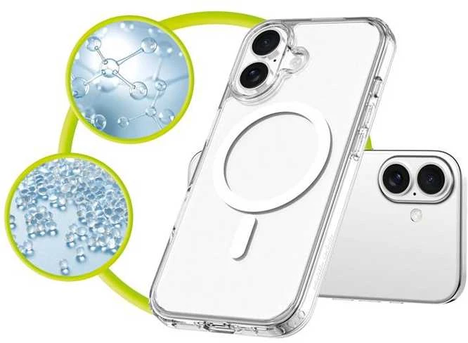 Mobile Origin Exkluzivni Mobile Origin hibridinis „MagSafe“ dėklas, skaidrus – „iPhone 17“