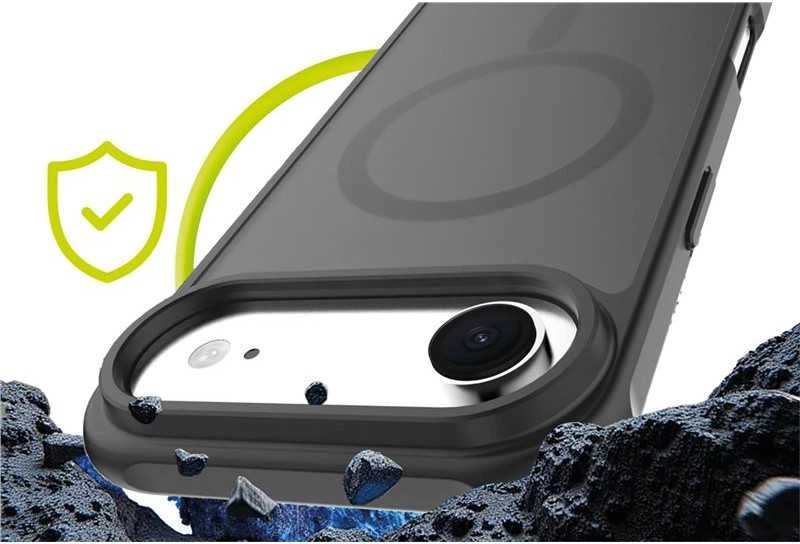 Mobile Origin Hibridinis „MagSafe“ dėklas, matinis juodas – „iPhone Air“