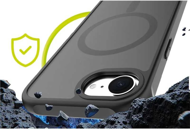 Dėklas Mobile Origin Exkluzivni Mobile Origin Hybrid MagSafe Case, matte juodas - iPhone 16e