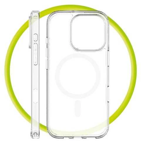 „Mobile Origin“ hibridinis „MagSafe“ dėklas, skaidrus – „iPhone 16 Pro“
