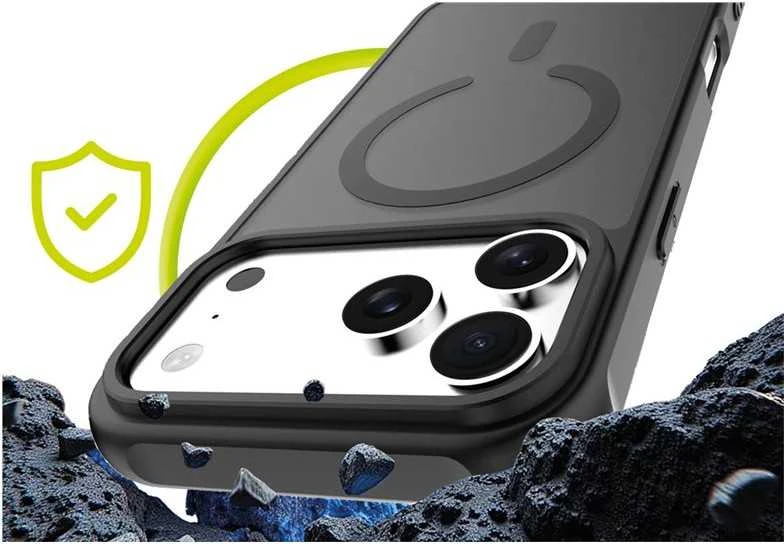 Dėklas Mobile Origin Exkluzivni Mobile Origin Hybrid MagSafe Case, matte juodas - iPhone 17 Pro Max