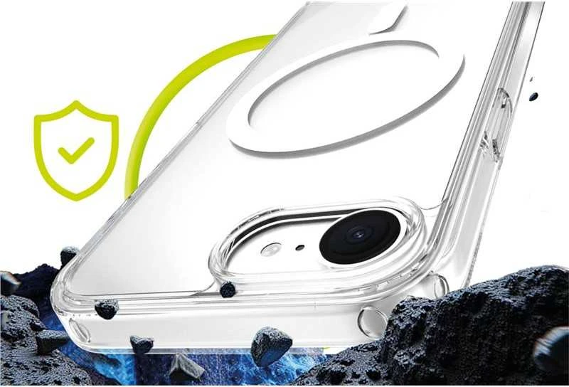 Mobile Origin Exkluzivni Mobile Origin hibridinis „MagSafe“ dėklas, skaidrus – „iPhone 16e“