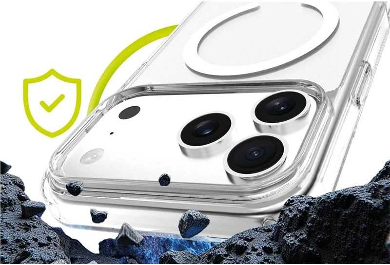 Mobile Origin Exkluzivni Mobile Origin Hibridinis „MagSafe“ dėklas, skaidrus – „iPhone 17 Pro Max“