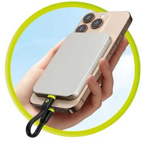 Mobile Origin Kompaktiškas USB-C į USB-C kabelis, juodas