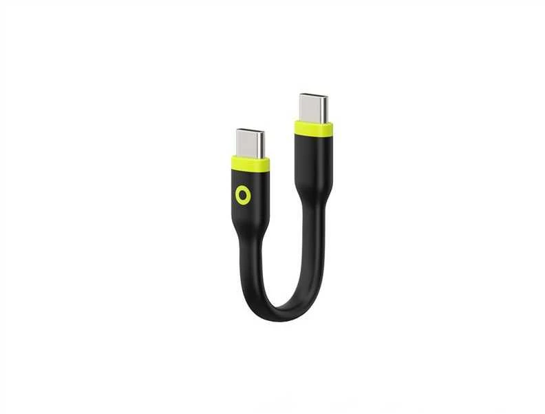Mobile Origin Kompaktiškas USB-C į USB-C kabelis, juodas