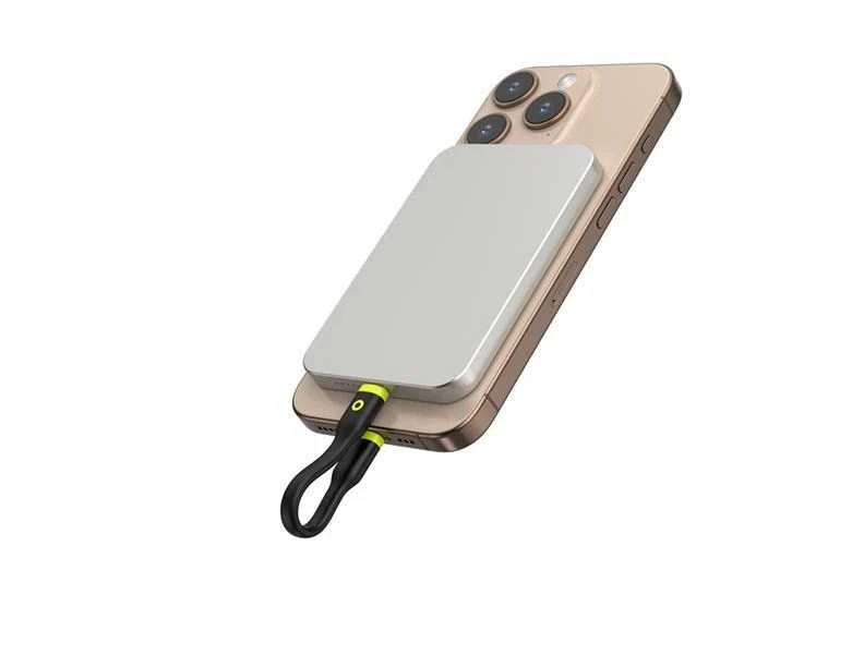 Mobile Origin Kompaktiškas USB-C į USB-C kabelis, juodas