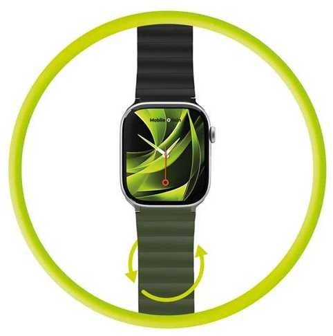 Mobile Origin magnetinis laikrodžio dirželis II, žalias/juodas – „Apple Watch“ 49 mm / 46 mm / 45 mm / 44 mm
