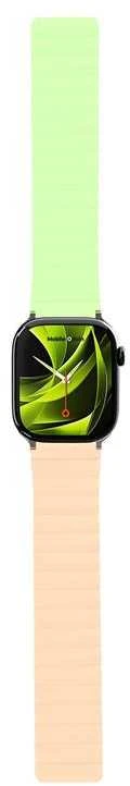 Mobile Origin Magnetinis laikrodžio dirželis II, rožinis/šviesiai žalias - Apple Watch 49mm/46mm/45mm/44mm