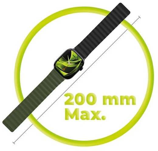 Mobile Origin magnetinis laikrodžio dirželis II, žalias/juodas – „Apple Watch“ 49 mm / 46 mm / 45 mm / 44 mm