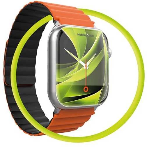 „Mobile Origin“ magnetinis laikrodžio dirželis II, oranžinis/juodas – „Apple Watch“ 49 mm / 46 mm / 45 mm / 44 mm
