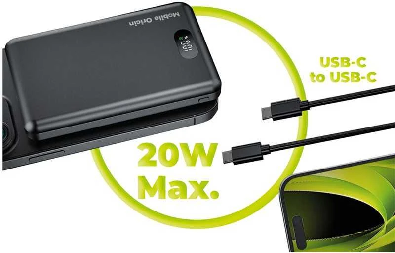 Mobile Origin Belaidė magnetinė įkrovioji baterija 10000mAh 3in1 PB8