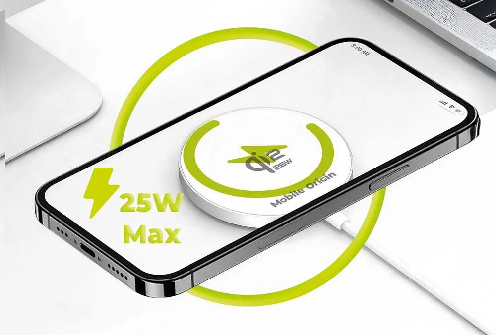 „Mobile Origin Qi2 25W“ magnetinis įkrovimo kilimėlis PW29