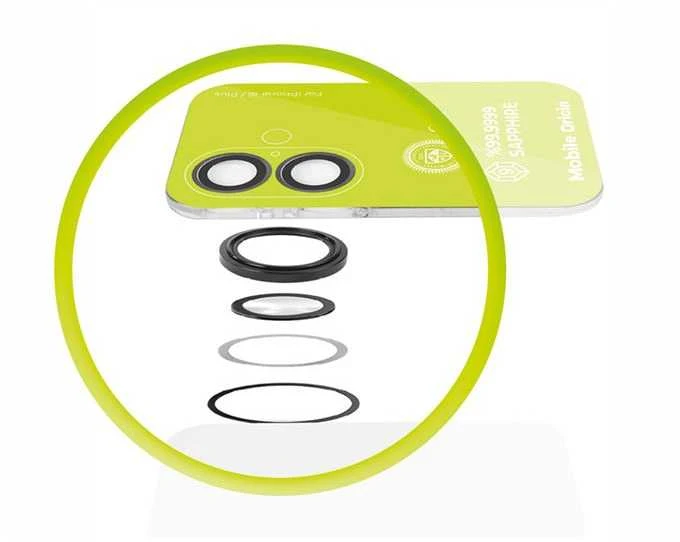 Mobile Origin Sapphire Lens guards, juodas - iPhone 17