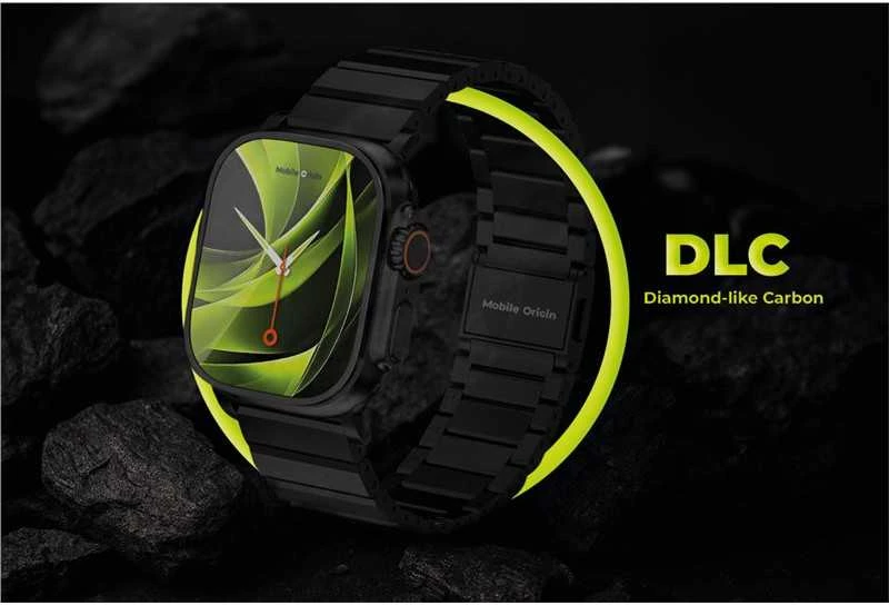 „Mobile Origin“ titano dirželis „Modena“, juodas - „Apple Watch Ultra 49mm“