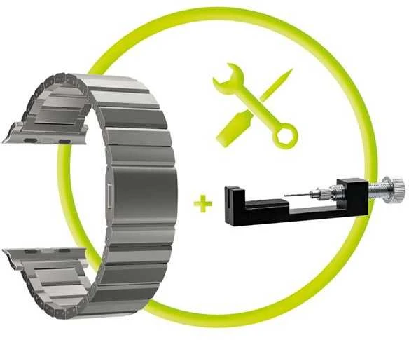 „Mobile Origin“ titano apyrankė „Modena“, natūrali – „Apple Watch Ultra 49mm“