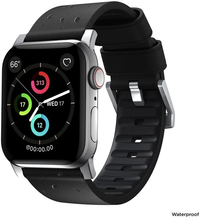 Nomad Active dirželis Pro juodos spalvos, sidabro spalvos – Watch 49mm/46mm/45mm/44mm/42mm