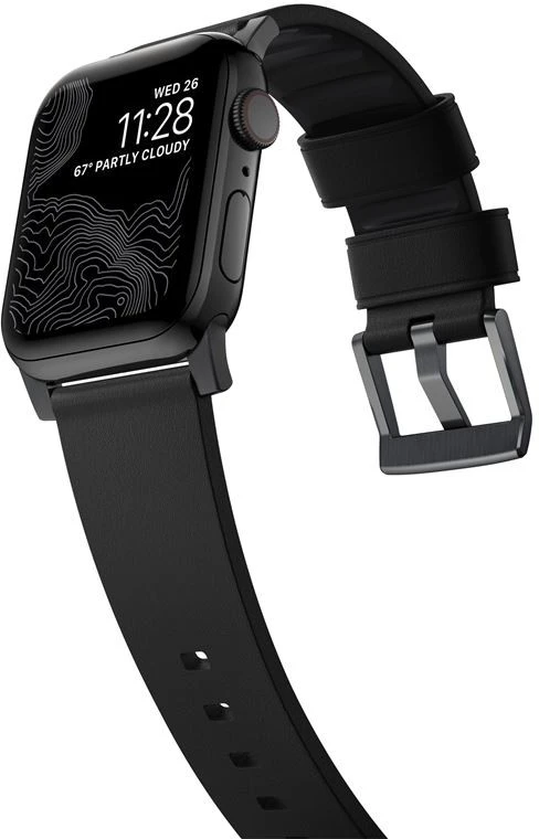 Dėklas Nomad Active Strap Pro, juodas - Apple Watch 49mm/46mm/45mm/44mm/42mm