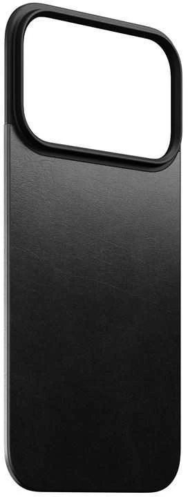 Dėklas Nomad Magnetic Leather Back, juodas (Horween), Magsafe - iPhone 17 Pro