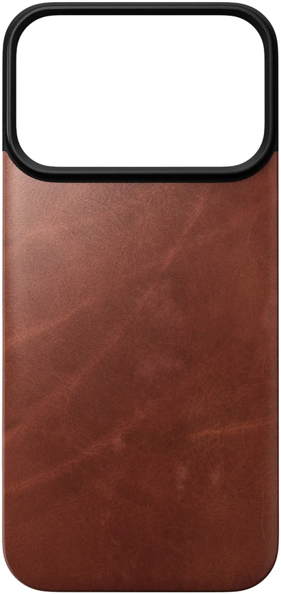Dėklas Nomad Magnetinė odinė nugarėlė, olde dublin (Horween), Magsafe - iPhone 18 Pro/17 Pro