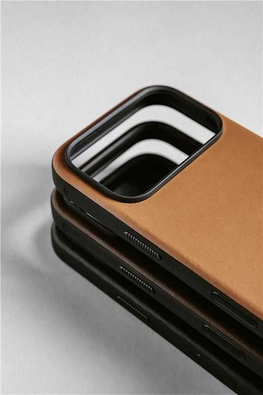 Dėklas Nomad Modern Odinis dėklas, english tan - iPhone 17 Pro