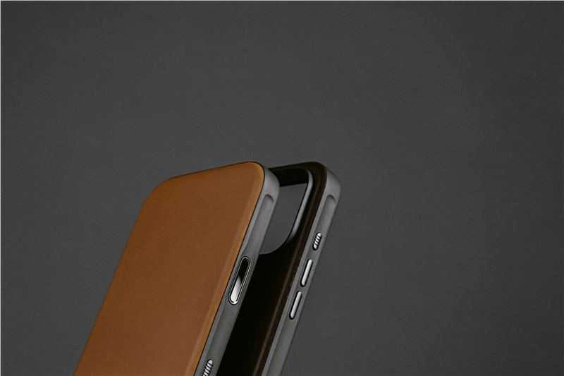 Dėklas Nomad Modern Odinis dėklas, english tan - iPhone 17 Pro