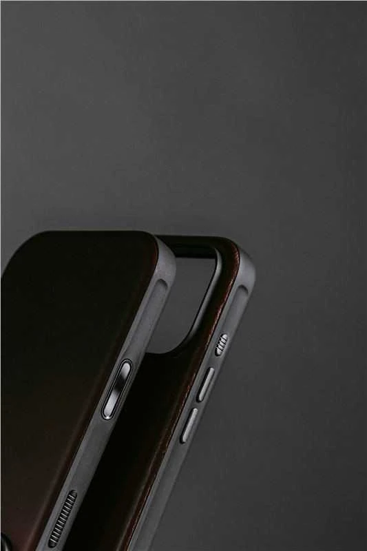 Dėklas Nomad Modern Odinis dėklas, ruda - iPhone 17 Pro