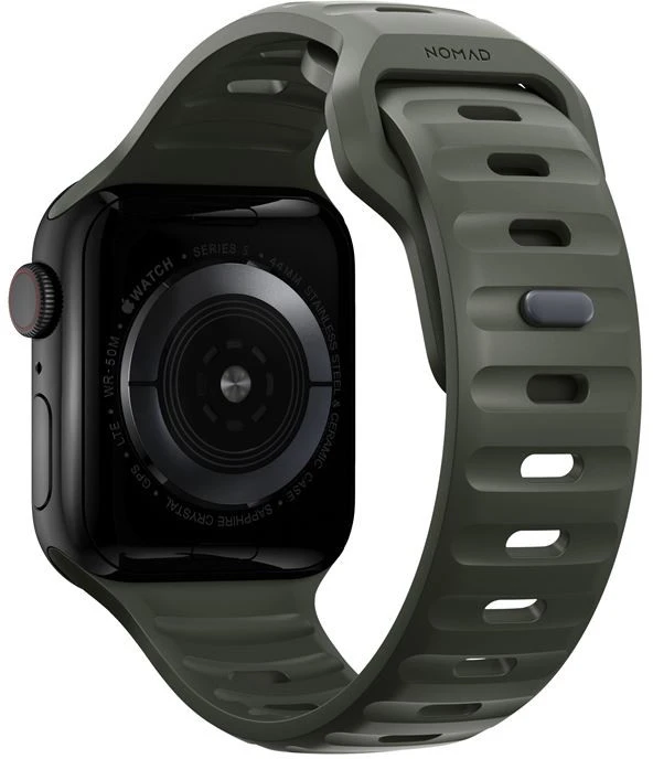 Dėklas Nomad sportinis dirželis M/L, žalias - Apple Watch 49 mm/46 mm/45 mm/44 mm/42 mm